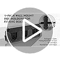 Ruppence 4-Pack Fishing Rod Holder for Garage, Wall Mounted Fishing Pole Holders with EVA Foam, Vertical Fishing Rod Rack ...