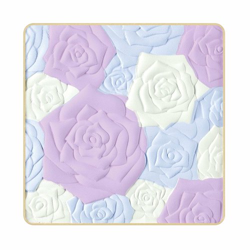 ANNA SUI Rose Pressed Powder - Creates Silky Smooth Finish with Rich Radiance - Ultimate Coverage - Long-Lasting - 200 Purple - 0.49 oz.