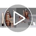 Cocktail Shaker Set with Stand, Cocktail Shaker Bartender Kit: Bar Tool Set, Drink Mixing Includes Martini Shaker,Straine...