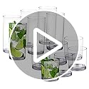 Tiawudi 12 Pack Plastic cups, Clear Tumblers, 6 each: 12 ounce and 16 ounce Water Drinking Cups, Reusable Drinking Glasses...