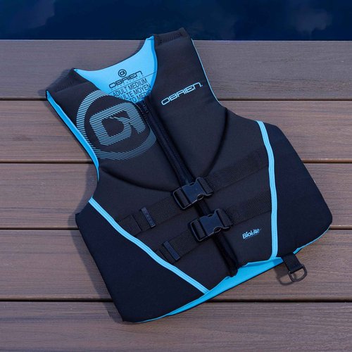 O'Brien Men's Traditional Neoprene USCGA Life Jacket, Cyan, X-Small