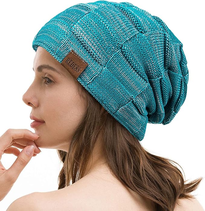 REDESS Beanie Hat for Men and Women Winter Warm Hats Knit Slouchy Thick Skull Cap