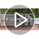 Yriuat Folding Camping Table 2ft Portable Pinic Table Adjustable Height Small Card Table Aluminum Foldable Lightweight wit...