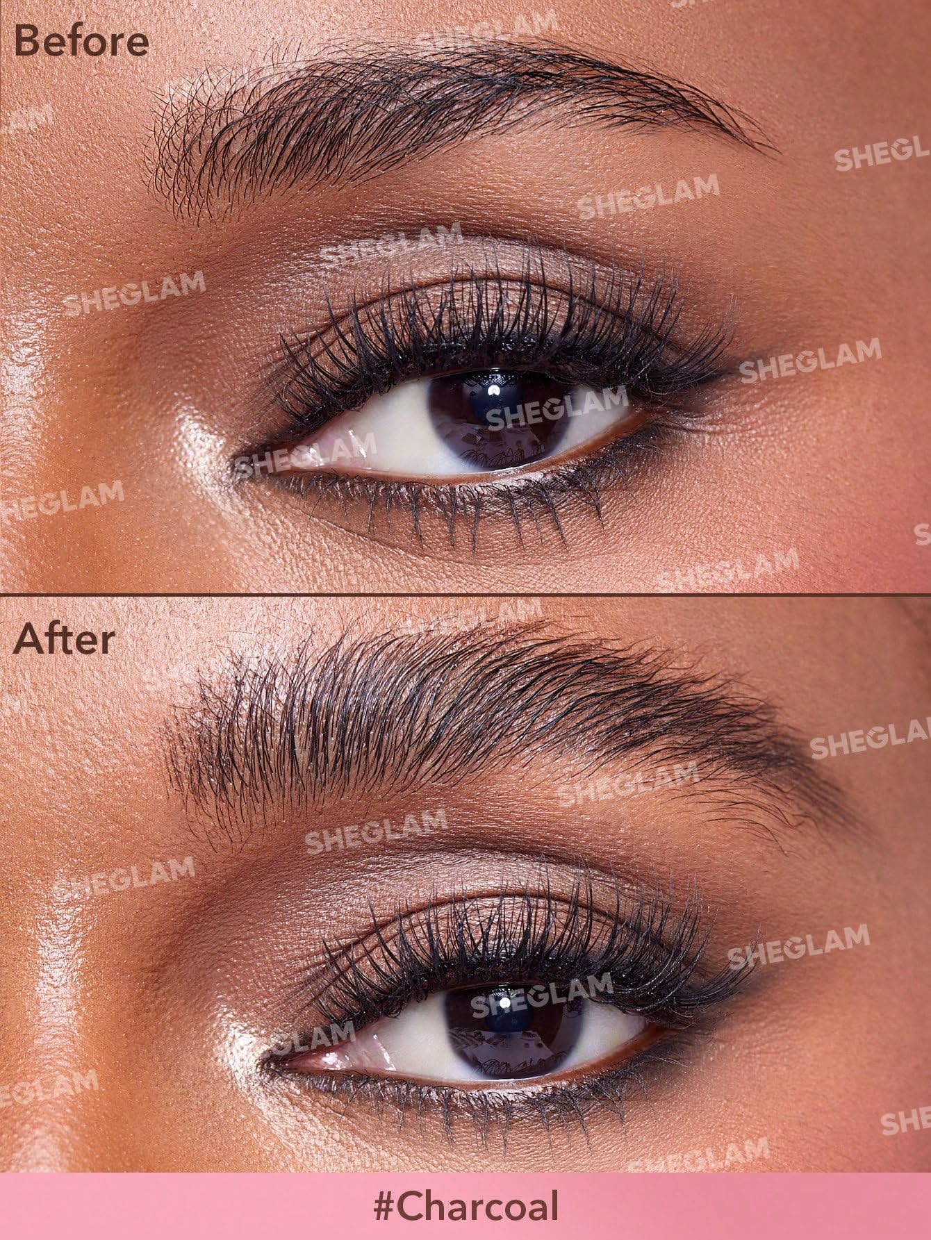 SHEGLAM Brow-Fection Angled Brush & Dip Upgraded Microblading Eyebrow Pen Long Lasting Waterproof Easy To Color-Charcoal
