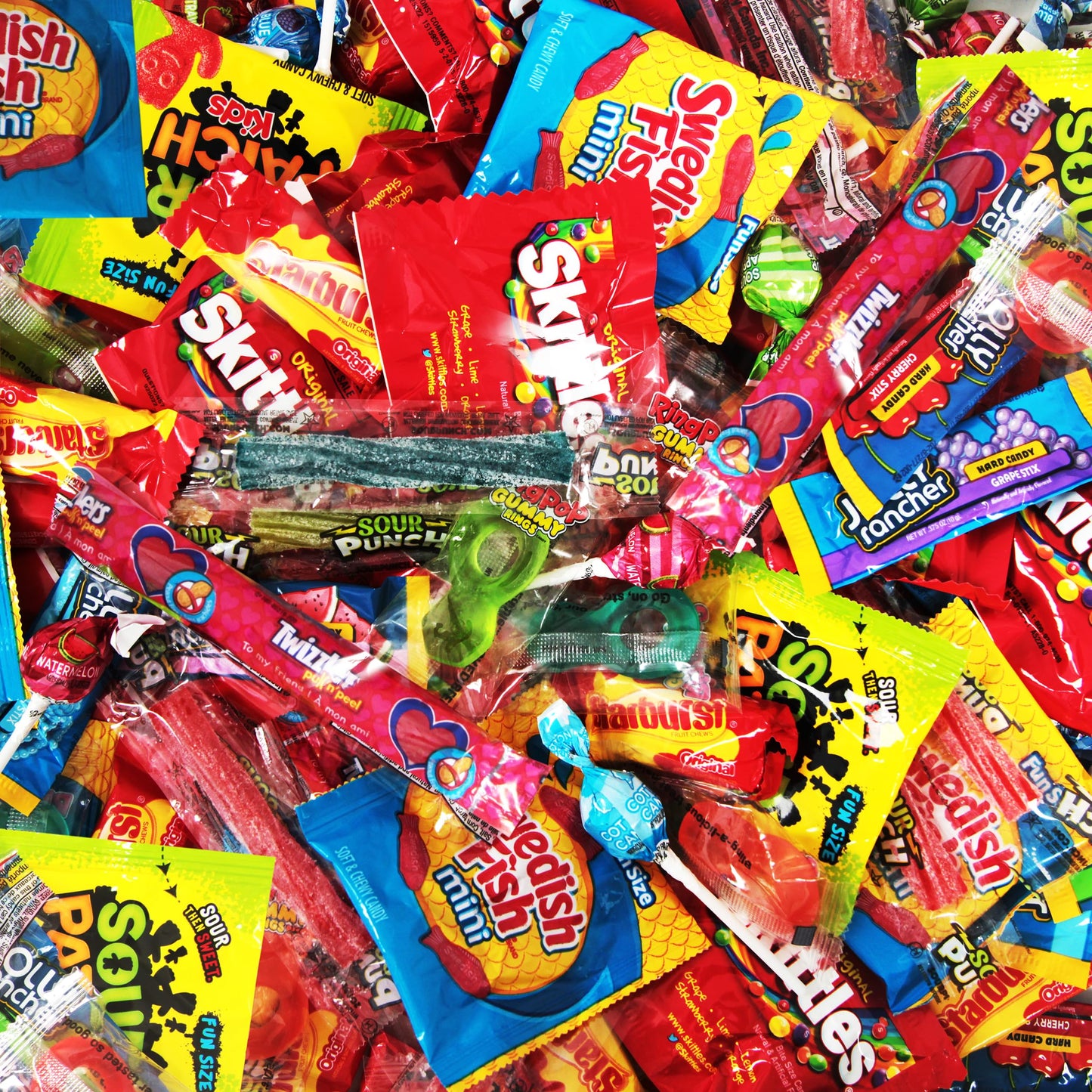 Bulk Candy Mix Variety Pack - Individually Wrapped Assorted Sweets for Party Favors, Candy Buffets, Goodie Bags, Gifting, Piñata Fillers, and Office Treats (8Lb Bag)