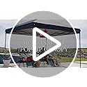 Best Choice Products 10x10ft 1-Person Setup Pop Up Canopy Tent Instant Portable Shelter w/ 1-Button Push, Case, 4 Weight B...