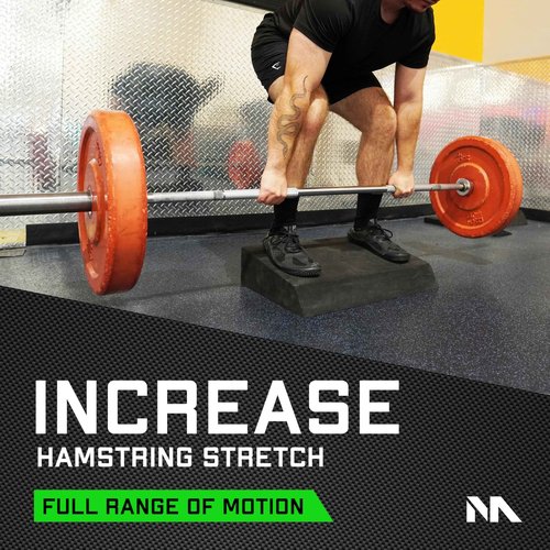 Motion Molds Slant Board Foam Block 2.0 - Rdl Workout Equipment Gym Wedge - Exercise Step Platform For Glute Growth Booty Builder - Calf Stretcher Gym Accessories Women - Deadlift Platform Lunge Machine Weight Lifting