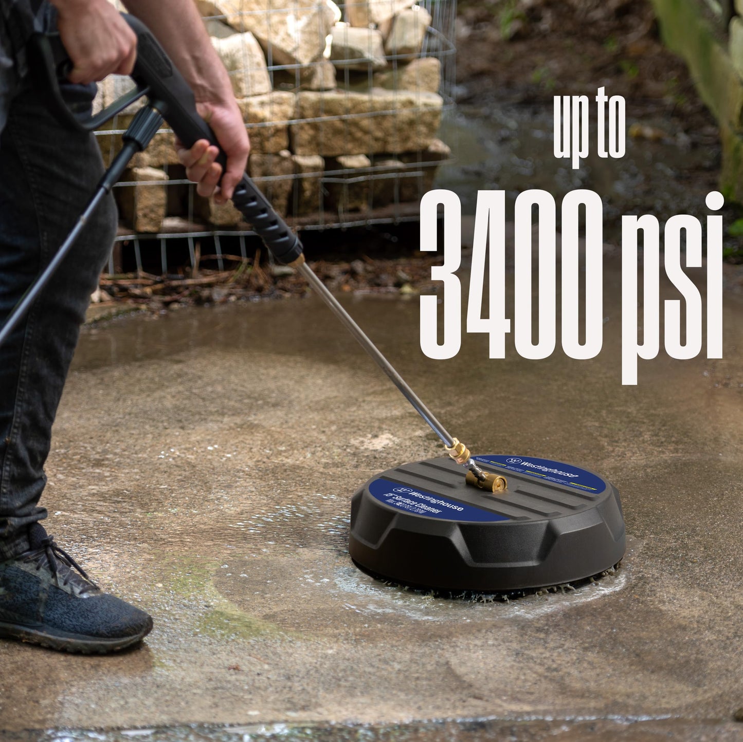 Westinghouse 3000 PSI 1.76 GPM Electric Pressure Washer and 15" 3400 PSI Surface Cleaner Attachment Bundle
