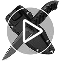 Survival Knife w Kydex Sheath,D2 Fixed Blade Steel,Full Tang Hunting Knife w Non-slip ABS Handle, Glass Breaker, Ideal for...