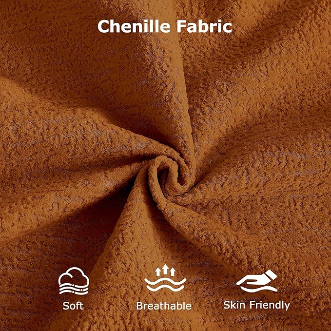 Mofolit Sleeper Sofa Bed Convertible Couch with Storage in Chenille Fabric Loveseat for Living Room Apartment and Small Spaces (Orange)
