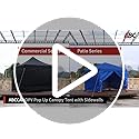 ABCCANOPY Heavy Duty Easy Pop up Canopy Tent with Sidewalls 10x10, White