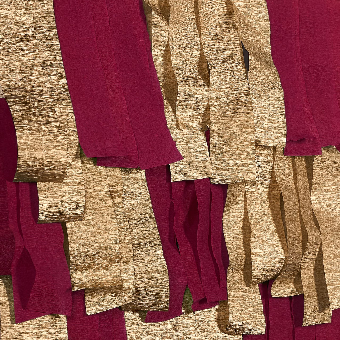 PartyWoo Crepe Paper Streamers 4 Rolls 328ft, Pack of Burgundy and Gold Crepe Paper for Party Decorations, Wedding Decorations, Birthday Decorations, Baby Shower Decorations (1.8 Inch x 82 Ft/Roll)