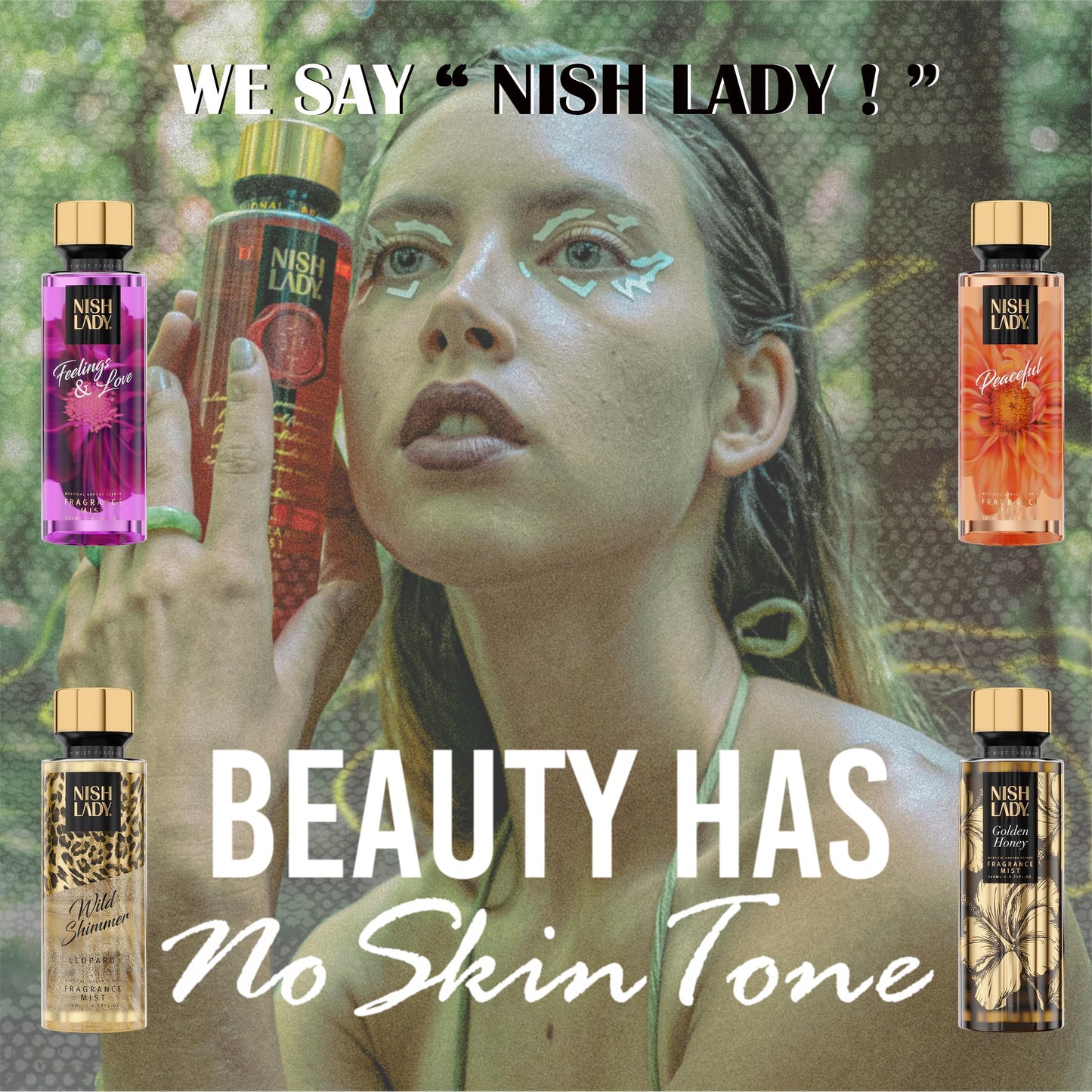 Nishlady Fragrance Mist Wild Shimmer CROCODILE 260ml / 8.79fl.oz