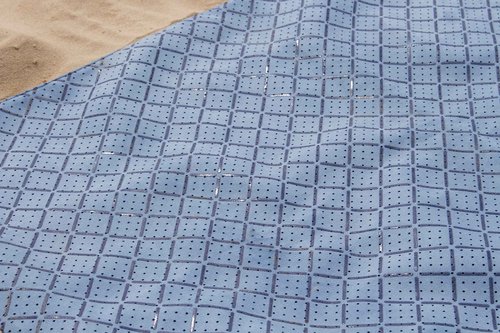 CGEAR Outdoor Travel Yoga Mat | Machine Washable Non-Slip Foldable & Portable Compact Workout Mat | Exercise Mats - Folding Lightweight Mat for Yoga for Women w strap 72" x 25"