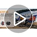 Suteck Heated Rocking Camping Chair, XL Oversized Rocking Chair Outdoor with 3 Heat Levels for Back and Seat, Heated Chair...