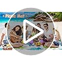 Extra Large Picnic Blanket Waterproof,80"x 80"Foldable Machine Washable Beach Blanket,Outdoor Blanket for 6-8 Adults,Picni...