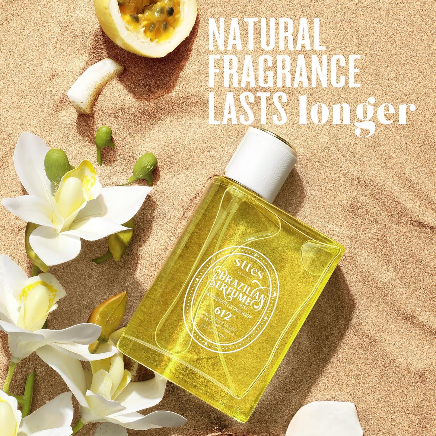 Sttes Perfume 612#(PASSION FRUIT COCONUT WATER) - Eau De Perfume 100ml (3.4fl Oz) Flower Fruit Gourmet tune (PASSION FRUIT +COCONUT +vanilla)