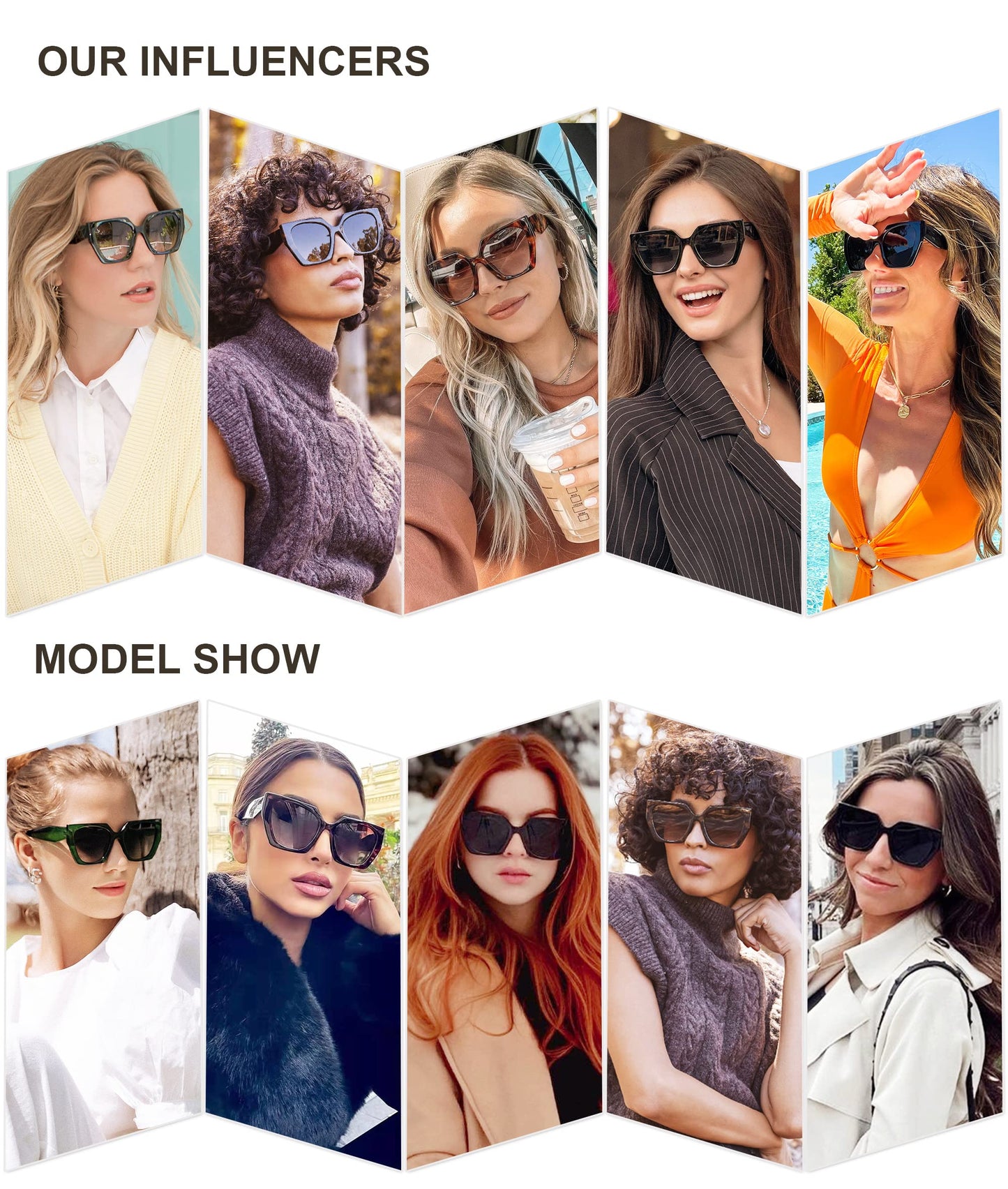 SOJOS Large Oversized Polarized Sunglasses for Women, Big Designer Womens Trendy Square Shades SJ2205, All Black