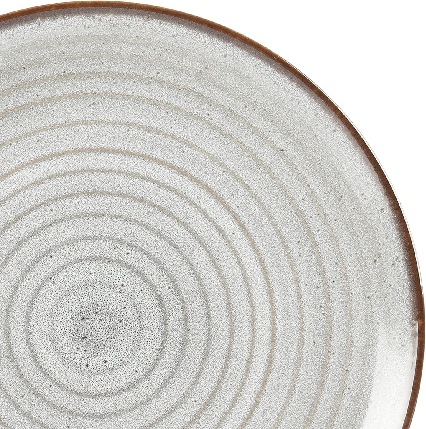 Gibson Elite Dreamweaver Double Bowl Terracotta Reactive Dinnerware Set - Grey, Service for 4 (16pcs)