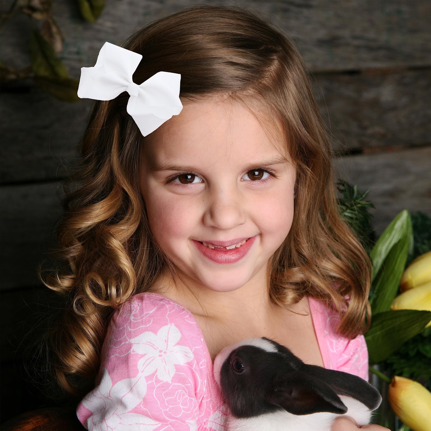 3 Inch Grosgrain Bow for Little Girls- Set of 2 (Teal Green)
