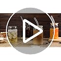 DWTS DANWEITESI Glass Cups with Lids and Straws 4 pcs,16oz Drinking Glasses Set for Coffee Bar Accessories,Iced Coffee Cup...