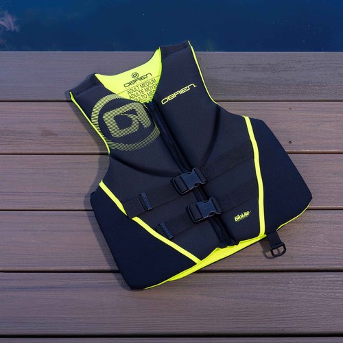 O'Brien Men's Traditional Neoprene USCGA Life Jacket, Yellow, Large