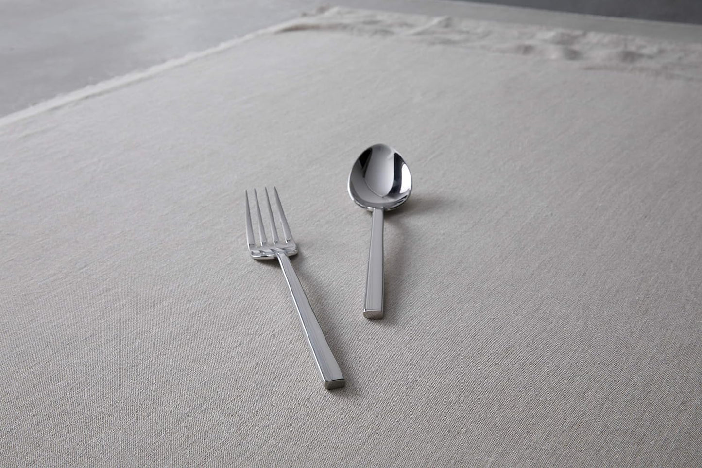 Fortessa Arezzo 18/10 Stainless Steel Flatware, 2 Piece Serving Set, 9.25", Silver