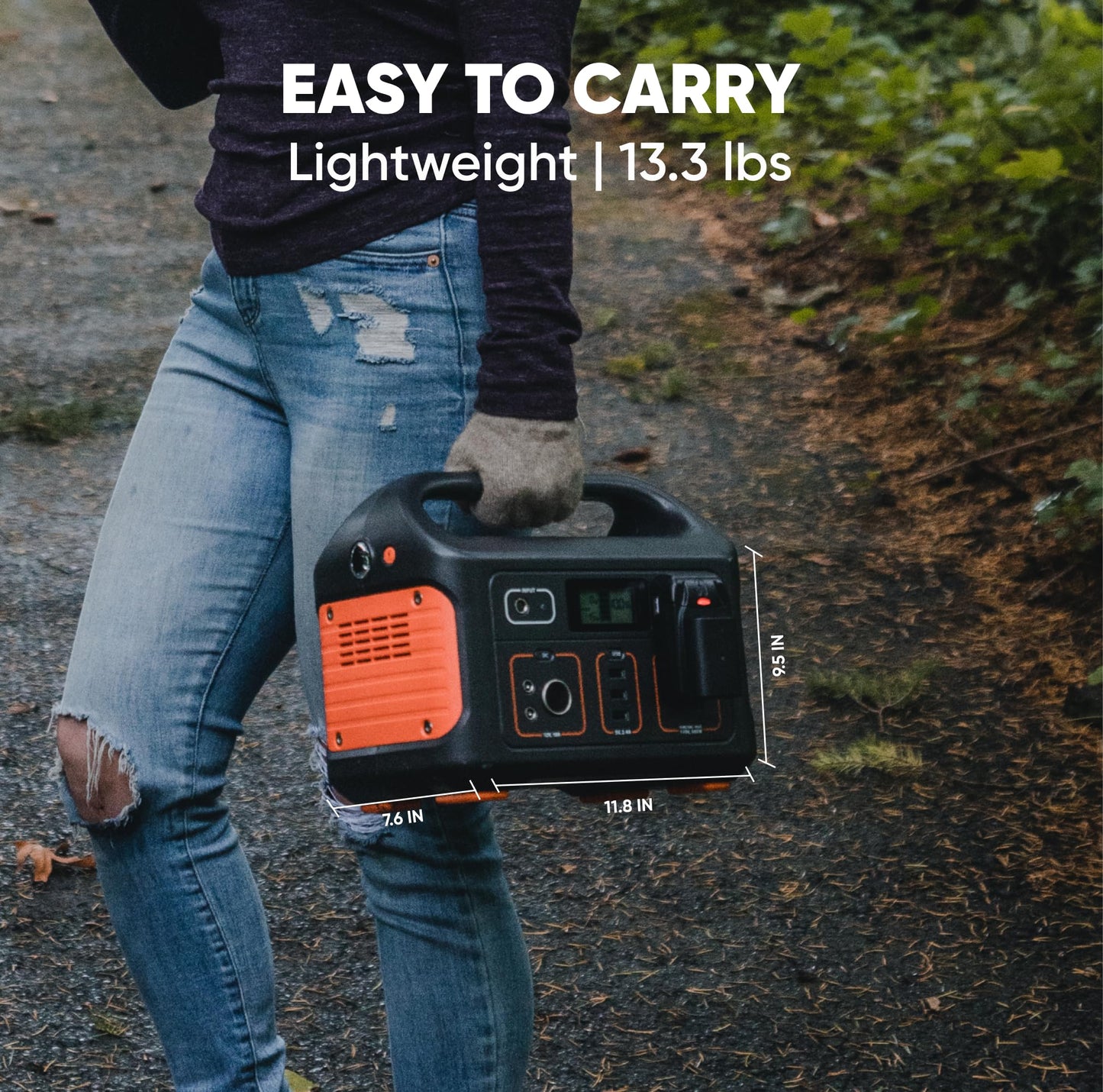 Jackery Solar Generator Explorer 500, 518Wh Portable Power Station Mobile Lithium Battery Pack With 1Xsolarsaga 100 For Rv Road