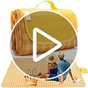 RUIBOLU Beach Blanket Large Picnic Blankets, 80x60in Sandproof Beach Mat for 2-4 Adults Waterproof Quick Drying Outdoor Pi...