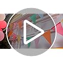HESTYA 42 Pieces Colorful Pennant Banner Flag Multicolor Bunting String Triangle Banner Pennants for Birthdays Classroom S...