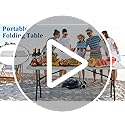 Folding Table 6 ft | Heavy Duty Plastic Picnic Table Indoor Outdoor | Portable Camping Dining Party Utility Table | Easy t...