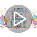 Sweet Shop Shaped Photo Prop Candy Theme Birthday Party Decor 60 x 48inch Fabric Sweet Photo Booth Frame Hanging Backdrop ...