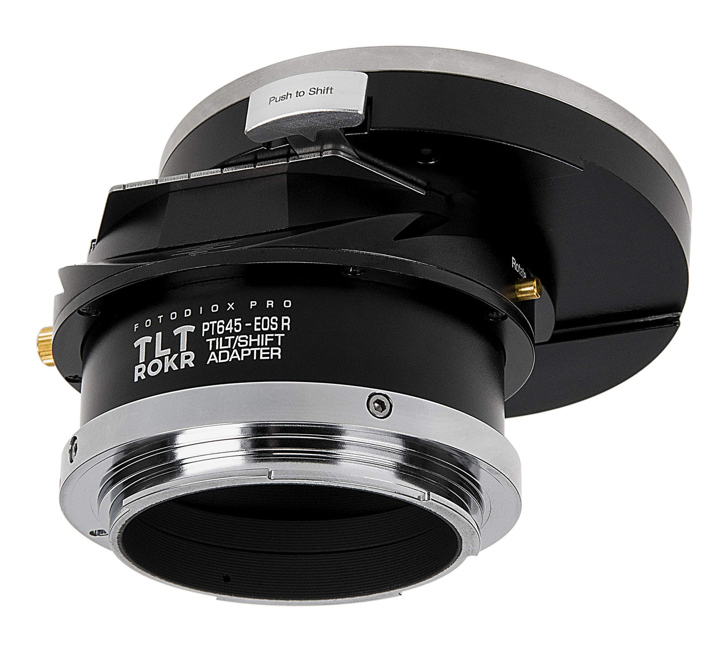 Fotodiox Pro TLT ROKR Compatible with Tilt/Shift Lens Mount Adapter Compatible with Pentax 645 (P645) Mount Lenses to Canon RF Mount Mirrorless Camera Body