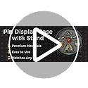 Kudos Pin Display Case with Stand - Shadow Box for Lapel Pin, Collector Pin - Display Board for Pin Collection