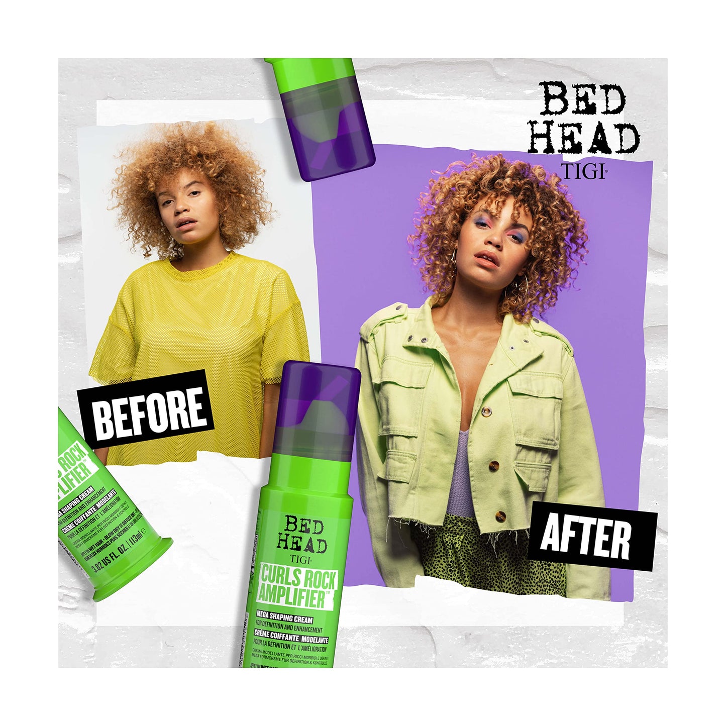 Bed Head By TIGI Curls Rock Amplifier Curl Cream for Curly Hair, the Ultimate Curl Cream for Curly Hair Care 3.82 fl oz