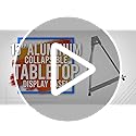 U.S. Art Supply 15" High Aluminum Tabletop Display Easel for Painting, Adjustable Folding Stand - Portable Art Easel for D...