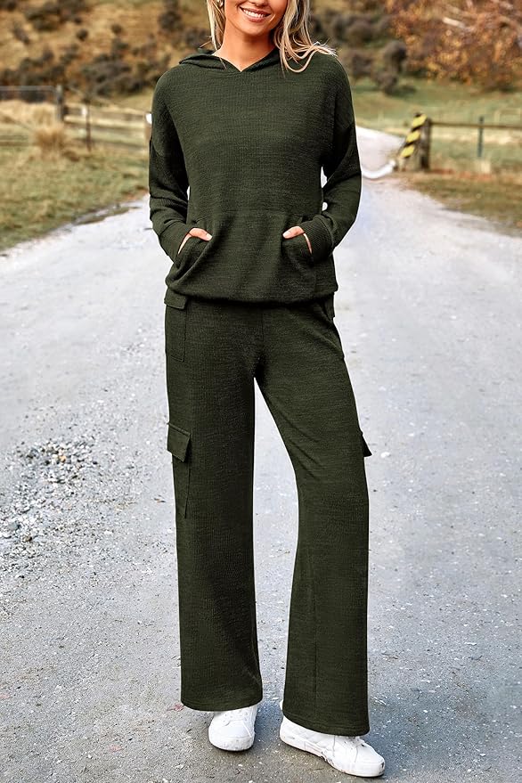 PRETTYGARDEN 2 Piece Sets for Women Fall 2026 Sweatsuits Outfits Lounge Matching Hoodie Set Travel Track Suits Winter Clothes