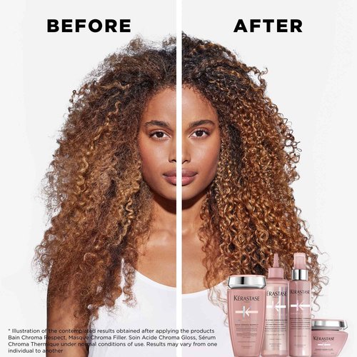 Kerastase Chroma Absolu Anti-Porosity Deep-Filling Hair Mask For Damaged and Color-Treated Hair - Strengthens and Hydrates With Amino & Lactic Acid, 6.8 Fl Oz