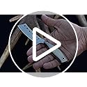 Knives Ranch Handmade High Carbon Damascus Steel Fixed Blade Knife – 6.25" Cowboy Ranch Knife with Rosewood Handle & Horiz...