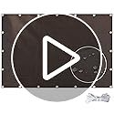 Abrotain Sun Shade Sail 6'6"x6'6" Waterproof Shade Cloth Canopy Sunshade Camping Tarps Tent Cover with Grommets for Backya...