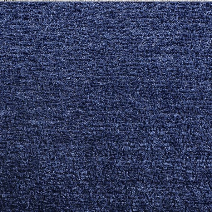 Kassipo Criss Cross Legged Office Chair with Wheels and Flip-Up Arms, Upholstered Criss Cross Desk Chair, Wide Seat Chairs for Home Office, Vanity, Apartment, Navy Blue