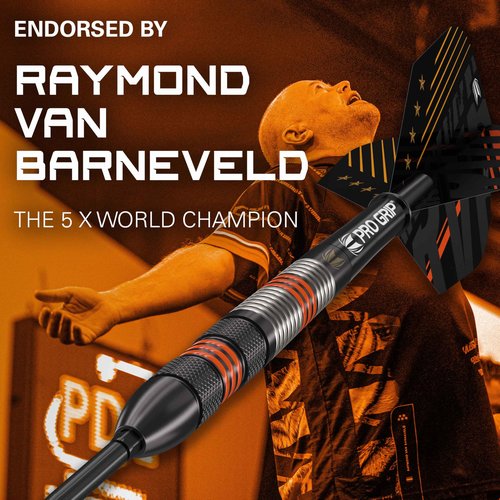 Target Darts Raymond Van Barneveld RVB 80 Black G2 21G 80% Tungsten Swiss Point Steel Tip Darts Set