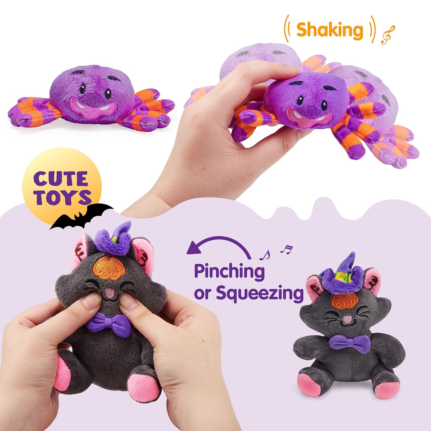 JOYIN Baby's Pumpkin Halloween Playset with 8 Fun Play Pieces, Halloween theme decoration, School Classroom Supply, Party Favor Supplies, Goodie Bags Stuffers Fillers, Toy and Prizes, Treats Gifts
