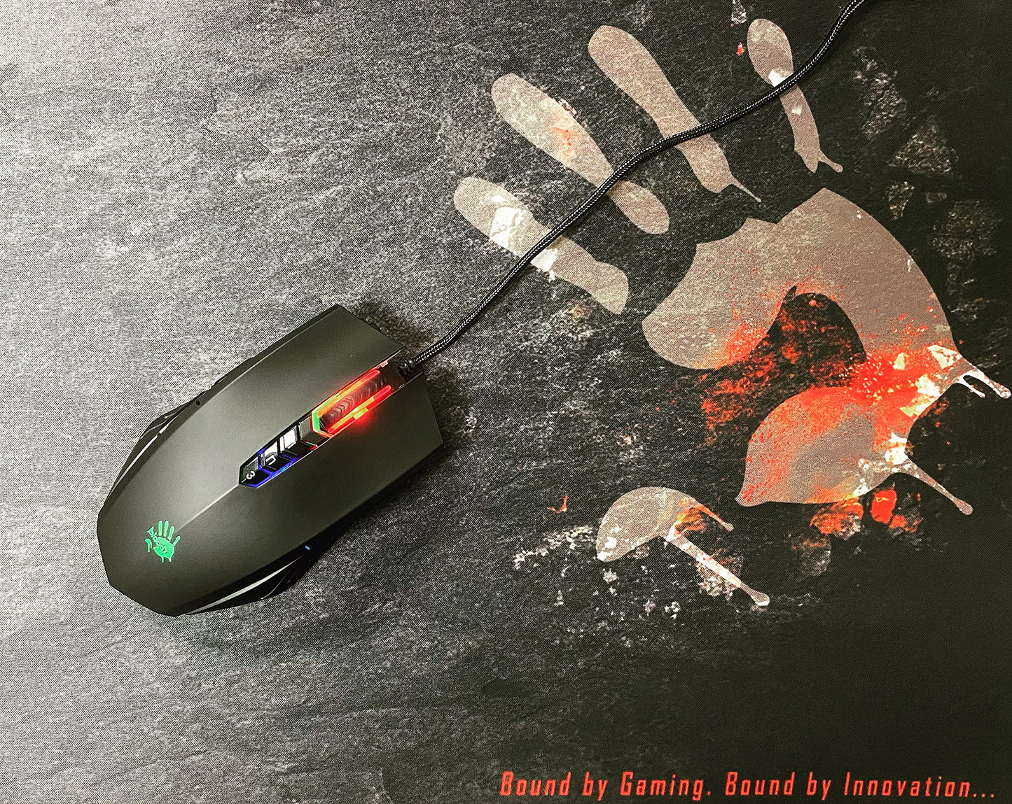 Bloody A70x Optical Gaming Mouse with Light Strike (LK) Switch & Scroll - Fully Programmable and Advance Macros (A70x-MatteBlack)