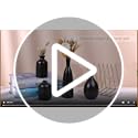 Joynisy Black Ceramic Vase Set of 4, Classic Matte Vases Home Decorations for Table Shelf Office Decor (Black)