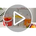 1 Gallon Beverage Dispenser - Leak proof Juice Dispenser Sealed Plastic Lemonade Dispensers with Anti-Rust Lids Drink Jug ...