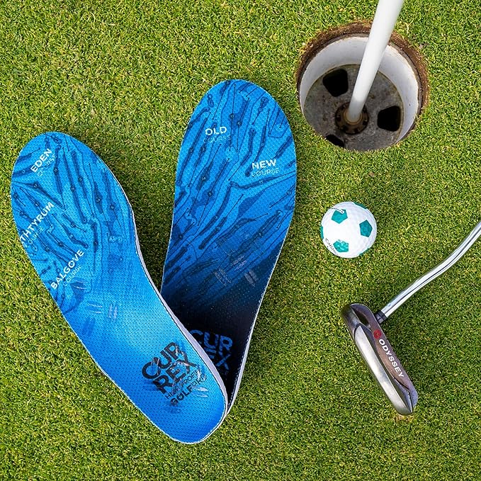 currex GolfPro Insoles for Golf Shoes – Arch Support Inserts to Improve Balance, Stability, Comfort & Performance, Help with Foot & Heel Pain Relief – for Men & Women – Medium Arch, XS