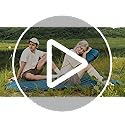 QEZER Ultralight Backpacking Sleeping Pad for Camping, with Inflatable Neck Camping Pillow, Lightweight Inflatable Sleepin...