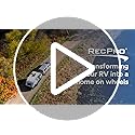 RecPro RV 2 Burner Gas Built-In Cooktop Stove with Cover Hood and Wind Guard | 7200 and 5200 BTU Burners