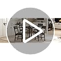 HUAHUU Dining Table Set for 4, Extendable Kitchen Table Cushion Chairs Set of 4, Rectangle Dining Table with Metal Frame &...